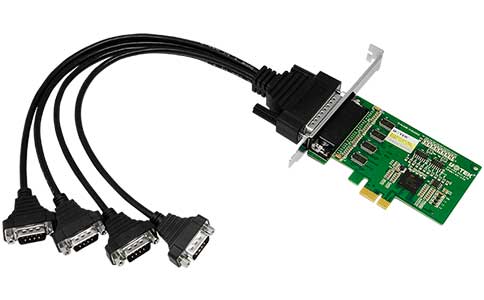 工業(yè)級多口串口卡_UT-784 4口PCI -E轉RS-232多串口卡